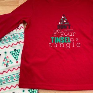 Jammies for your families dont get your tinsel in a tangle men pajama set size S
